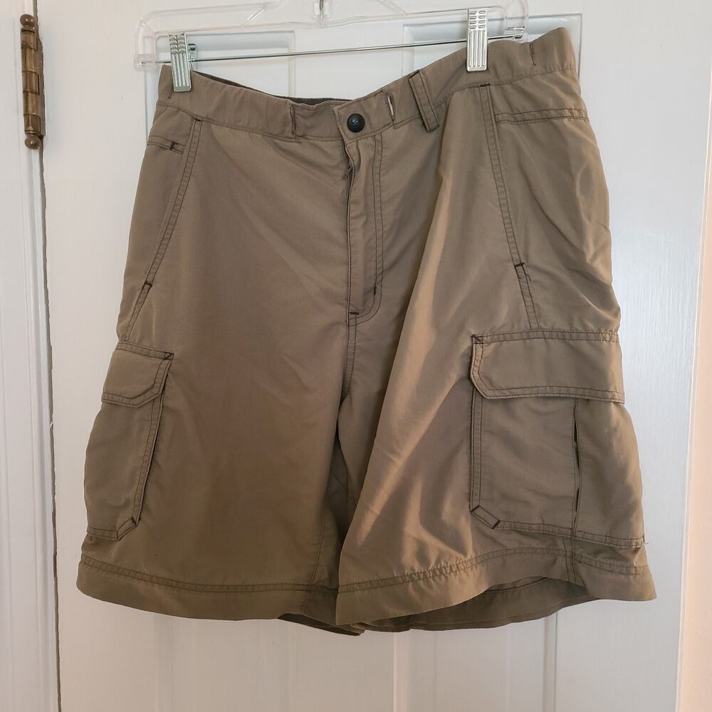 Mens Green REI Hiking Nylon Shorts Size Small